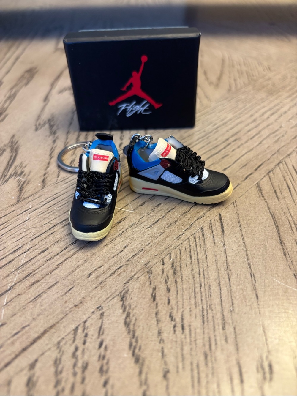 Mini Air Jordan Sneaker Keychain Pair with Display Box-NIB